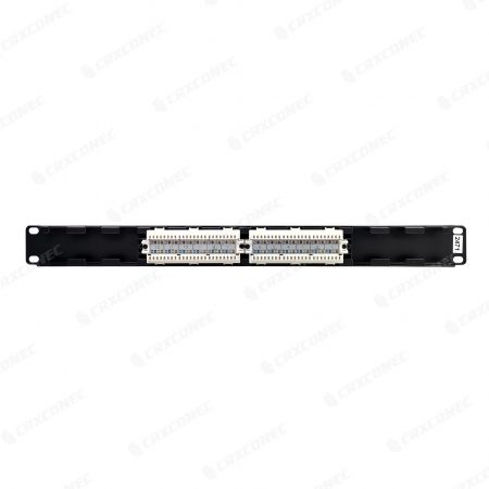 UL Cat6 비차폐 패치 패널 12포트 로드형 Type-3